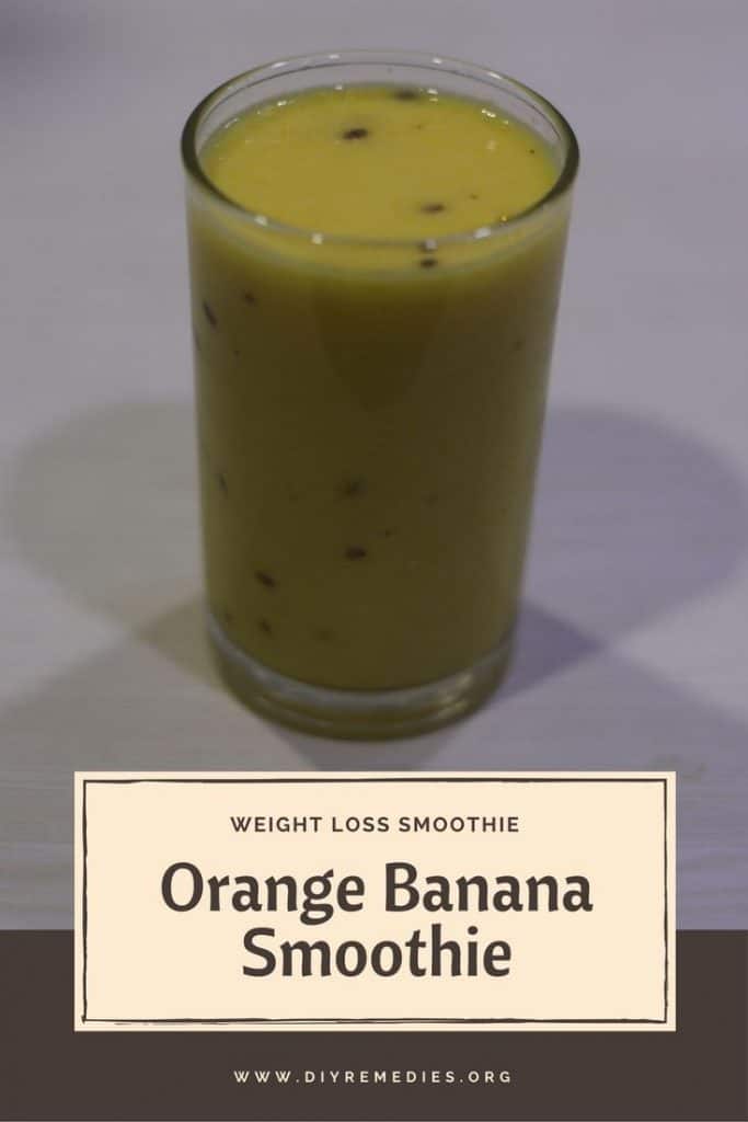 Orange Banana Smoothie for Weight Loss