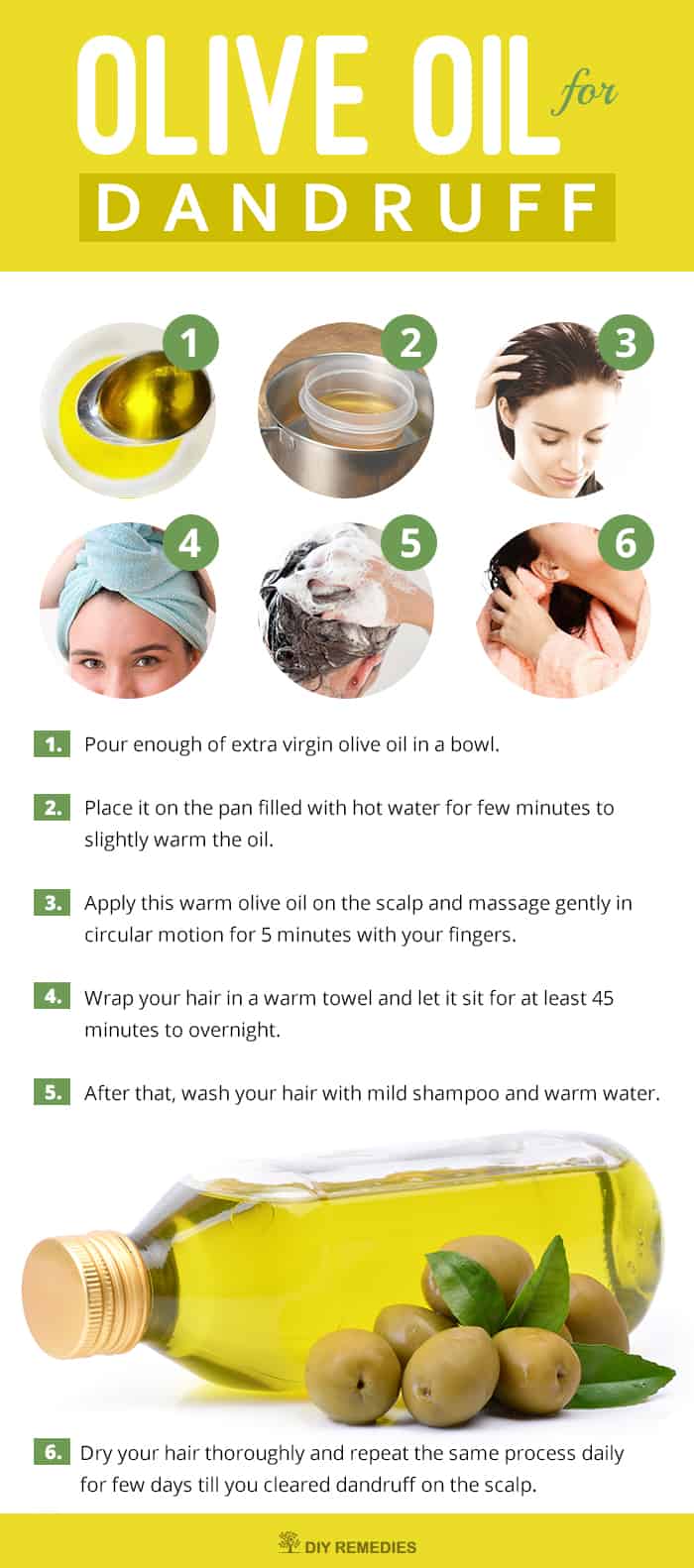 How to use Olive Oil for Dandruff