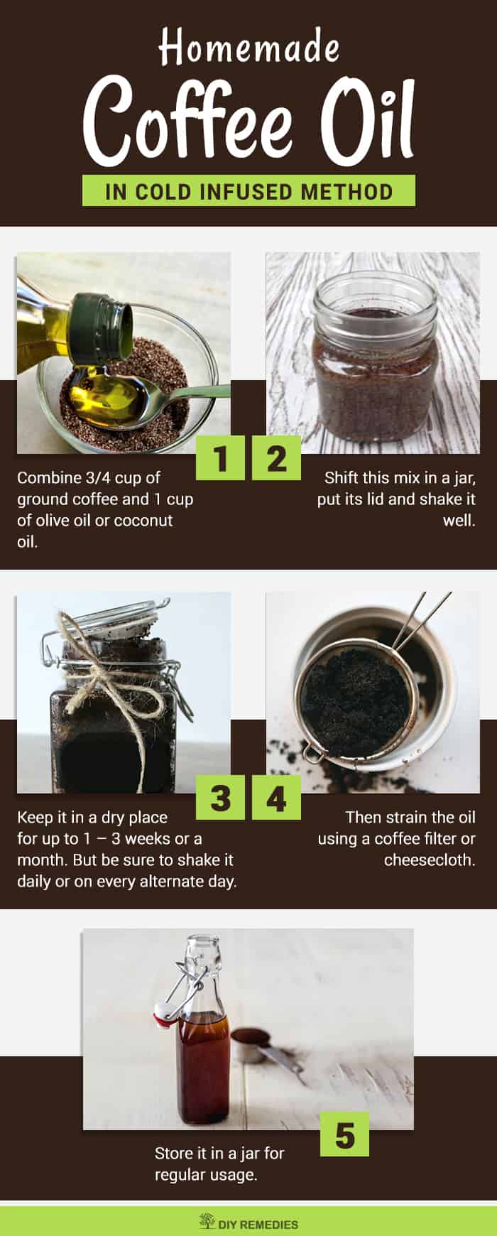 DIY Homemade Coffee Oil